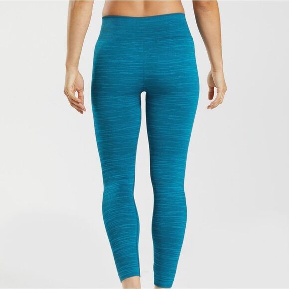 Gymshark Adapt Marl Seamless Leggings SizeXS Atlantic Blue/Shark Blue NWT in pkg - Picture 2 of 8